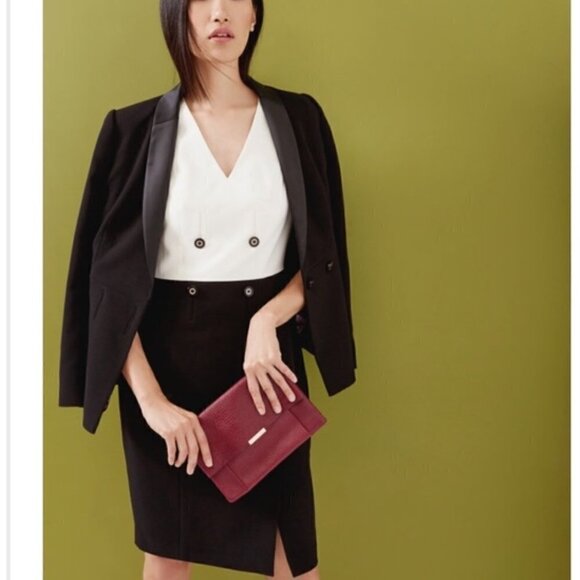 Ted Baker leotaad double breasted tux dress size 4 - Picture 1 of 10